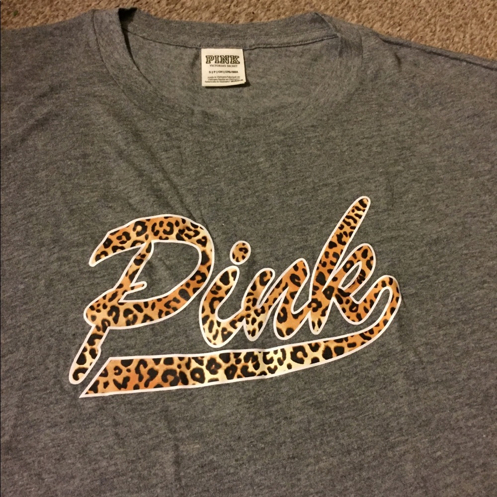 PINK Animal Print Tee